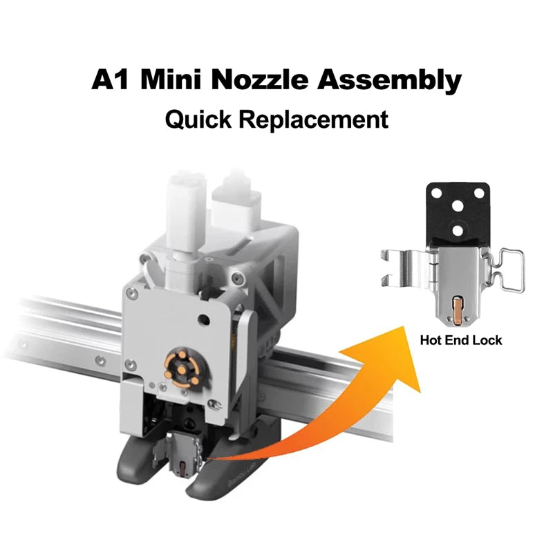 For Bambu Lab A1 A1 Mini Hotend Mounting Heating Assembly Heat Block Original 3D Printer Accessories for Bambu Lab A1 / A1 Mini