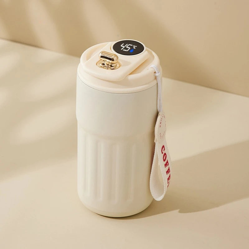 Smart Temp Display Stainless Steel Tumbler Thermal Mug Vacuum Insulated Coffee Cup Travel Thermos Cups Hot Water Bottle for Tea