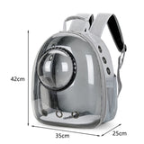 Transparent Cat Carrying Bags Space Breathable Pet Backpack Portable Puppy Pets Backpack Transport Carrier Space Capsule Dog Bag