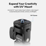Ulanzi LA04 Univeral Light Stand Adapter with 1/4" Cold Shoe Mount for Phone Stand DSLR Camera LED Light 180° Tilt for Lighting