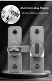 1pc Security Door Lock Handle Commercial Residential Grade Anti-Pick Lock with Adjustable 90°/180° Slide Indoor Outdoor Use