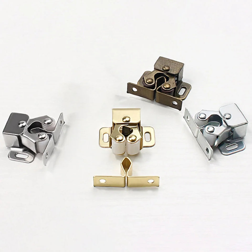 Door Close Latch Stainless Steel For Motorhomes Caravans Boats Double Roller Catch Cupboard Cabinet Door Close Latch