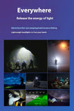 COB LED Super Bright Headlamp Rechargeable 180° Head Lamp Flashlight Outdoor Waterproof Running Fishing Camping Hiking Headlight