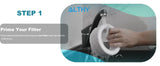ALTHY Hydrogen Water Pitcher Generator  Balanced Purified Water PH Levels /Calcium Sulfite replacement filter