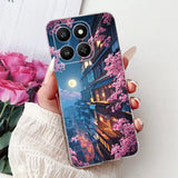 For Honor 400 Smart 5G Case LGN-NX1 Cute Cartoon Painted Cover Soft Slim Phone Case For Honor X7d HonorX7d Honor400 Smart Fundas