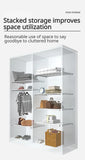 Adjustable Closet Shelf Organizer, Extendable Storage Rack with Divider, Space Saving Shelf for Home Dormitory Wardrobe Cabinet
