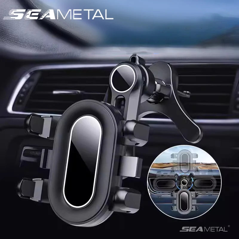 SEAMETAL Gravity Car Phone Holder Auto Air Vent Clip Cellphone Bracket Universal Car Air Vent Mobile Phone Stand For Navigation