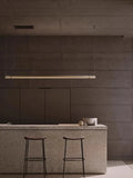 Italian minimalist designer bar restaurant chandelier Nordic minimalist modern all copper restaurant bar lighting
