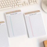 1pc to Do List Notepad, Undated Daily Planner Notepad with to Do List Notebook Checklist Planner Spiral Cover Notepad