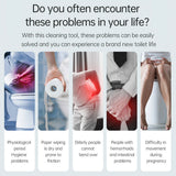 Bidet Attachment Ultra-Slim Toilet Seat Attachment Dual Nozzle Bidet Adjustable Water Pressure Non-Electric Ass Sprayer