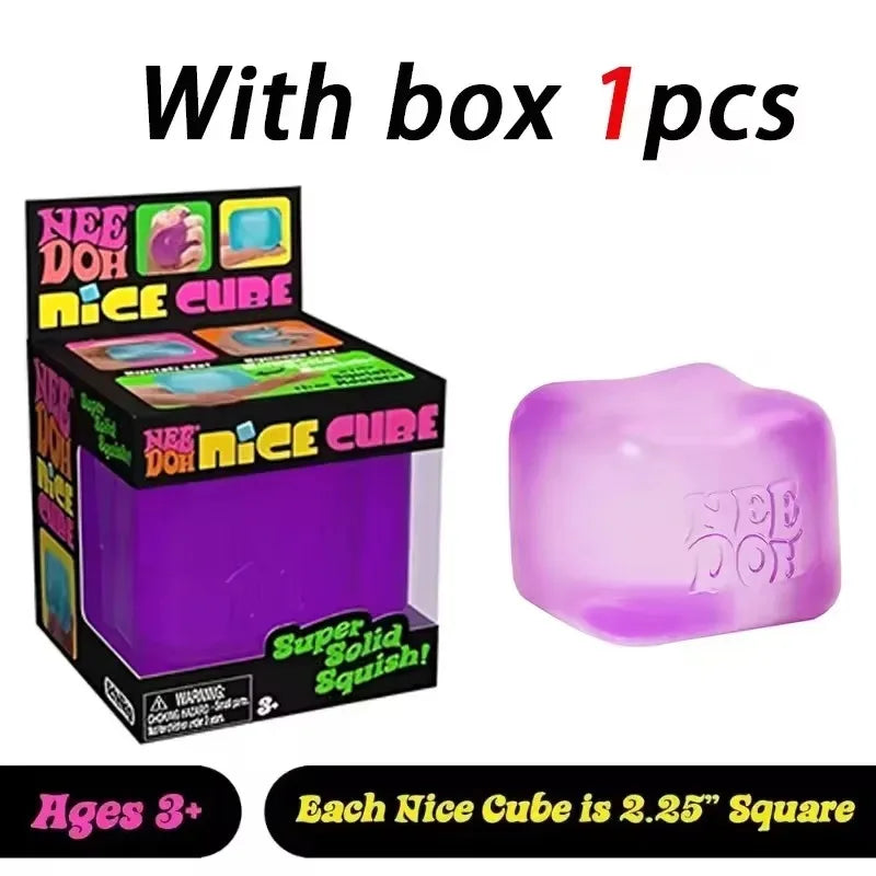 In Stock ^^Squishy Schylling Needoh Nice Cube Sensory Toy Anti-Stress Stress Relief Jigsaw Pressure Relief Souvenir for Kids 말랑이