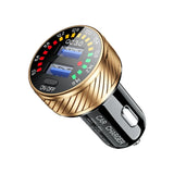12/24V Dual USB Car Charger QC 3.0 Waterproof 18W Fast Charging Marquee Light LED Voltmeter ON OFF Switch Car-charger Adapter
