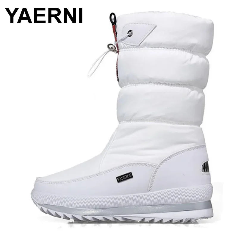 Women Snow Boots Platform Winter Boots Thick Plush Waterproof Non-slip Boots Fashion Women Winter Shoes Warm Fur Botas mujer