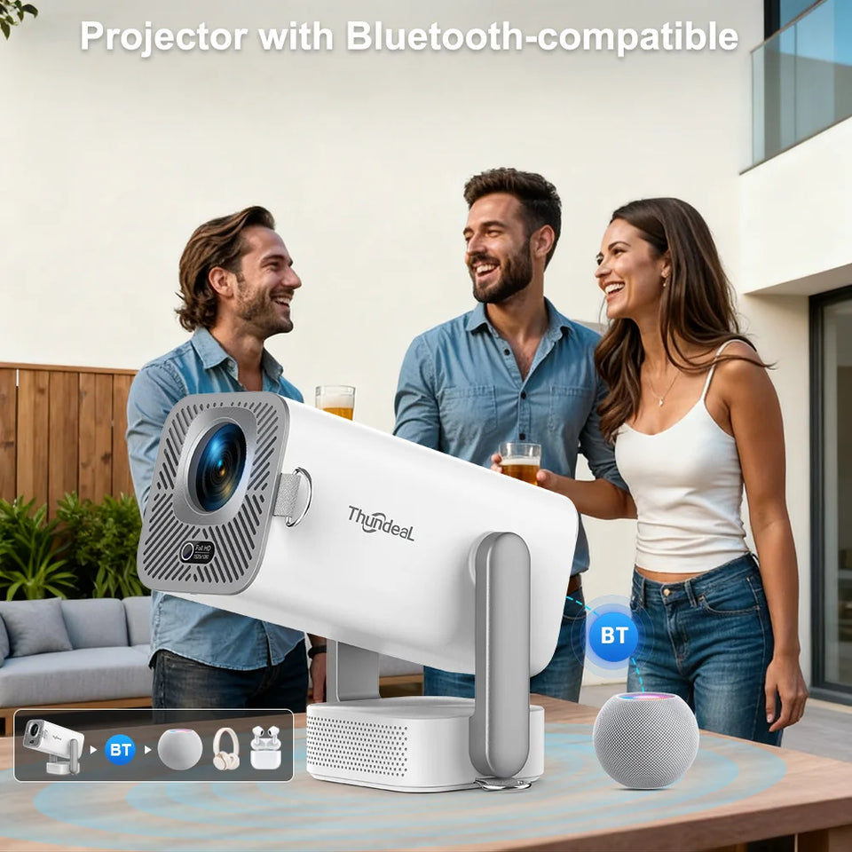 ThundeaL HD Mini Projector TD80 Pro Full HD 1080P 4K Video WIFI Android Portable Projector TD80Pro Home Theater Cinema PK TD80W