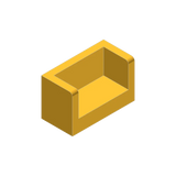 10Pcs 23969 Panel 1X2X1 Rounded Corner 2Sides Building Blocks MOC Accessories Compatible with Brick Children Toys