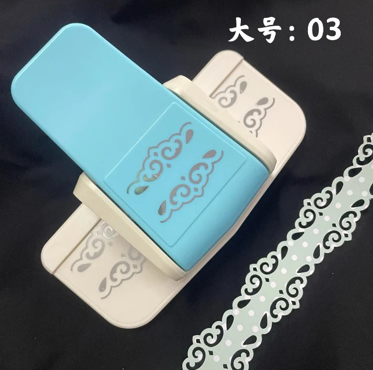Effort-saving Embossing Device Hollow Lace Edge Pressing Device Punching Device Diy Kindergarten Handmade Greeting Card
