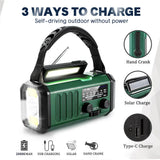Hot 20000mAh AM/FM/NOAA Radio Solar Hand Crank Generator Radio Portable Radio de emergencia LED Flashlight SOS Alarm Power Bank