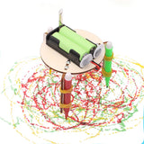 Technology small production DIY graffiti robot elementary school student creative small invention scientific experimental device