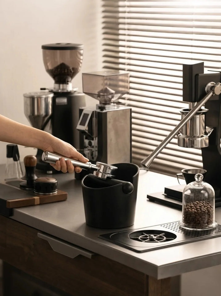 Coffee Knock Box Espresso Grounds ContainerDump Bin Bucket Anti Slip Powder BeveledResidue Barista Accessories Maker Tools