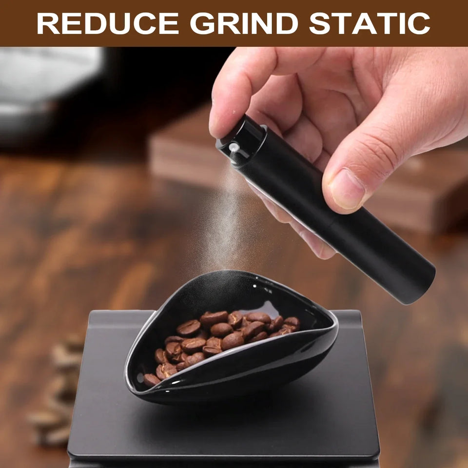 Coffee Bean Dosing Cup and Spoon Set, Ceramic Dosing Vessel Measuring Tray Kit for Coffee or Tea, Espresso Accessories