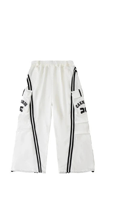 Boys Hip Hop Mesh T-shirt Cargo Pants Girls K-pop Street Dance Sweatshirt Costumes Child Clothes Sets Kids Teens Jazz Streetwear
