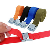 2pcs 5M Car Tension Rope Tie Down Strap Strong Ratchet Belt Car Luggage Bag Cargo Lashing Strap for Truck Motorcycle Bike Boat