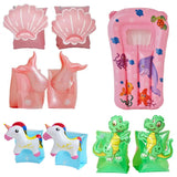 Rooxin Baby Kid Swim Arm Rings Inflatable Swimming Ring Tube Swim Floating Sleeve Swimming For Child Safety Swim Training