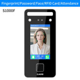 AI-Powered Biometric Fingerprint and Face Recognition 4.3in Turnstile Card Reader for Time Attendance and Access Control