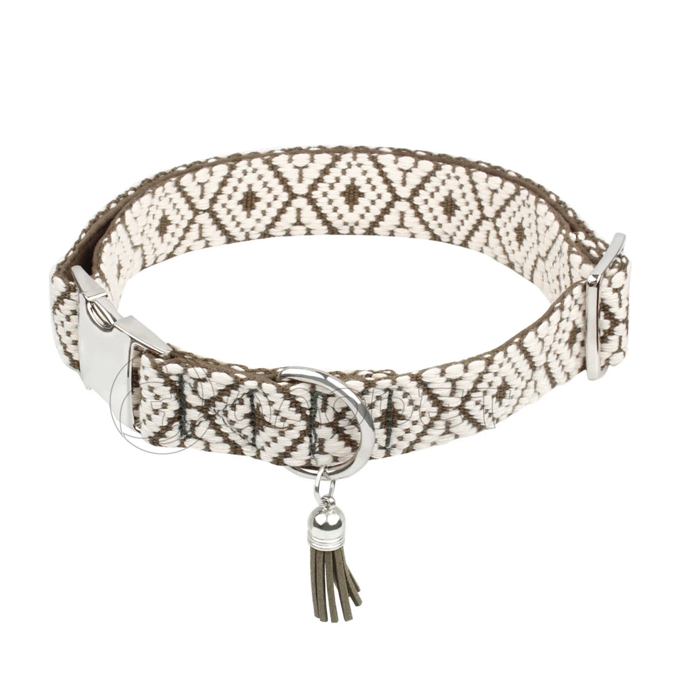 Bohemian Ethnic Style Pet Collars For Small Medium And Large Dogs Multi-colors Choose Adjustable Luxurious Trend New Arrivals
