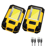1-5PC COB Worklight USB Rechargeable LED Flashlight Power Bank 18650 Portable Camping Lamp with Magnet Waterproof Lantern 4000mA
