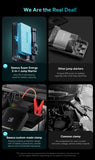 Baseus 2 In 1 Car Air Pump 8000mAh Power Bank Portable Air Compressor with LCD Digital Display Car Tire Inflator Pump