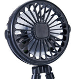 Baby Stroller Fan with Flexible Tripod Portable Handheld Fan USB Charging Mini Desk Cooling Fan 500mAh for Baby Stroller Student