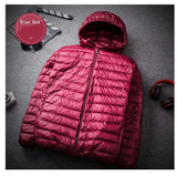 2023 New Arrivals Men's Fashion Hooded Puffer Jackets Autumn Winter Keep Warm White Duck Down Casual Men Down Coat