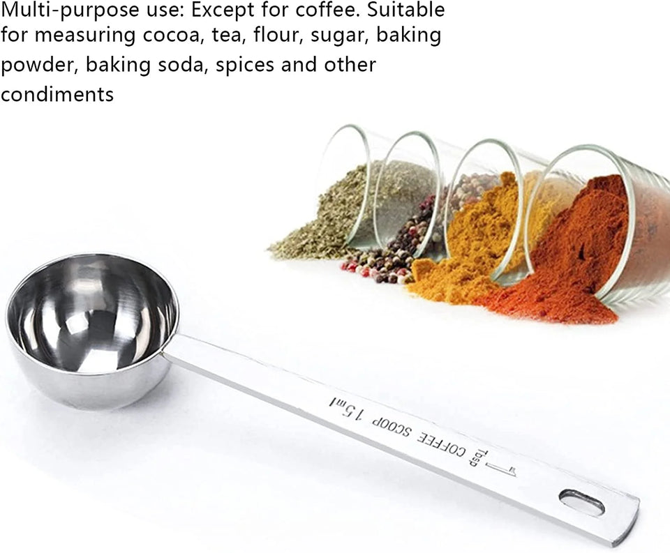 1PC Stainless Steel Coffee Bean Scoop 15/30ML Measuring Scoop Weighing Powdered Milk Coffee Powder Spoon Kitchen Accessories