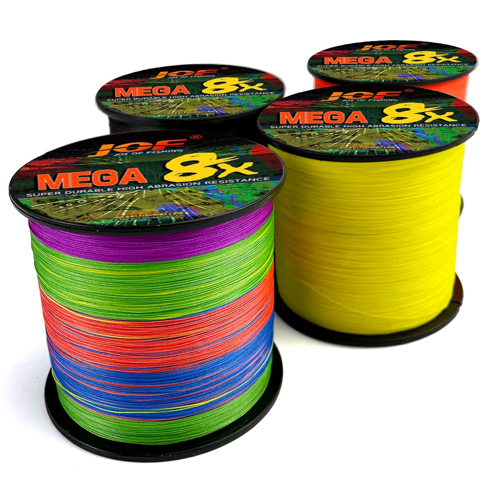 JOF X8 PE Braided Fishing Line Pesca Carp Multifilament Fly Wire Japanese Saltwater 1000M 500M 300M 18LB-78LB