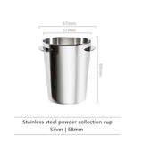 Coffee Dosing Cup 51/58mm Coffee Bean Measuring Cups 304 Stainless Steel Replacement Cafe Barista Tool for Espresso Machine