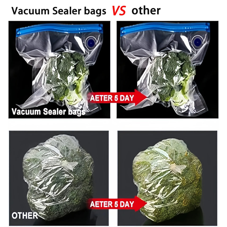 handheld vacuum sealer for Food Storage，Portable  vacuum sealer，Avoid cross contamination of food+ 50  vacuum seal bags