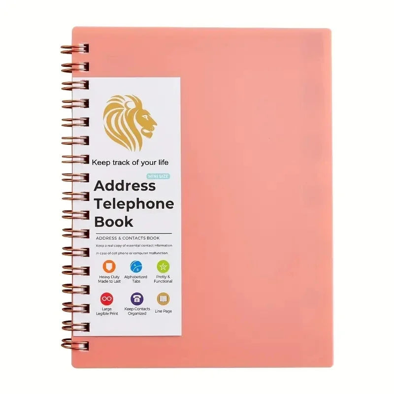 MINI Size Notebook Telephone Address & Birthday Book With Alphabetic Tabs Notepad Notebooks Writing Pads Office School Supplies