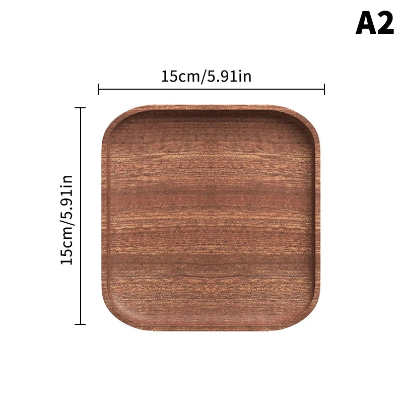 Wooden Tray Whole Piece Walnut No Splicing Wooden Serving Board Natural Cut Wooden Serving Trays Coffee Tea Trays New Tableware