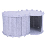 Cat Tunnel Bed Felt Peekaboo Cat Cave Semi-enclosed Foldable Pet House for Indoor Cats