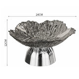 Hot Sale Luxury Transparent Display Plate for Fruits And Sweets Clear Glass Tray for Home Living Room Coffee Table Decoration