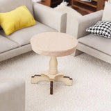 1:12 Dollhouse Miniature Coffee Table Small Round Table Original Wood Table Furniture Home Model Decor Toy Accessorie