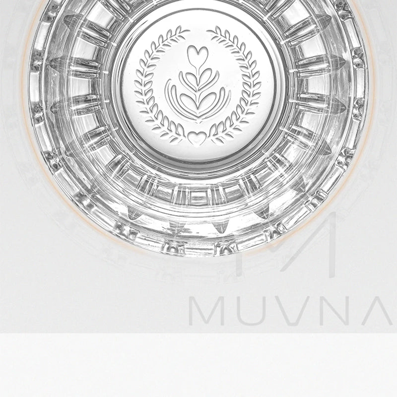 MUVNA Glass Coffee Cup 100ml 160ml 220ml 320ml Espresso Cups Coffee Accessories Anti-Scald Coffee Mugs Glass Transparent Gray