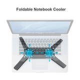 1-5PCS Air-cooling Laptop Cooler Bracket USB Powered Cooling Dock Laptop Cooling Pad 2 Fan for Notepad Universal PC Computer