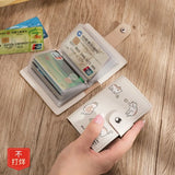 10 Slots Card Holder Business Card Photocards Holder Kawaii Credit Bank Card Case Portable Cash Clutch Wallet Desk Organizer