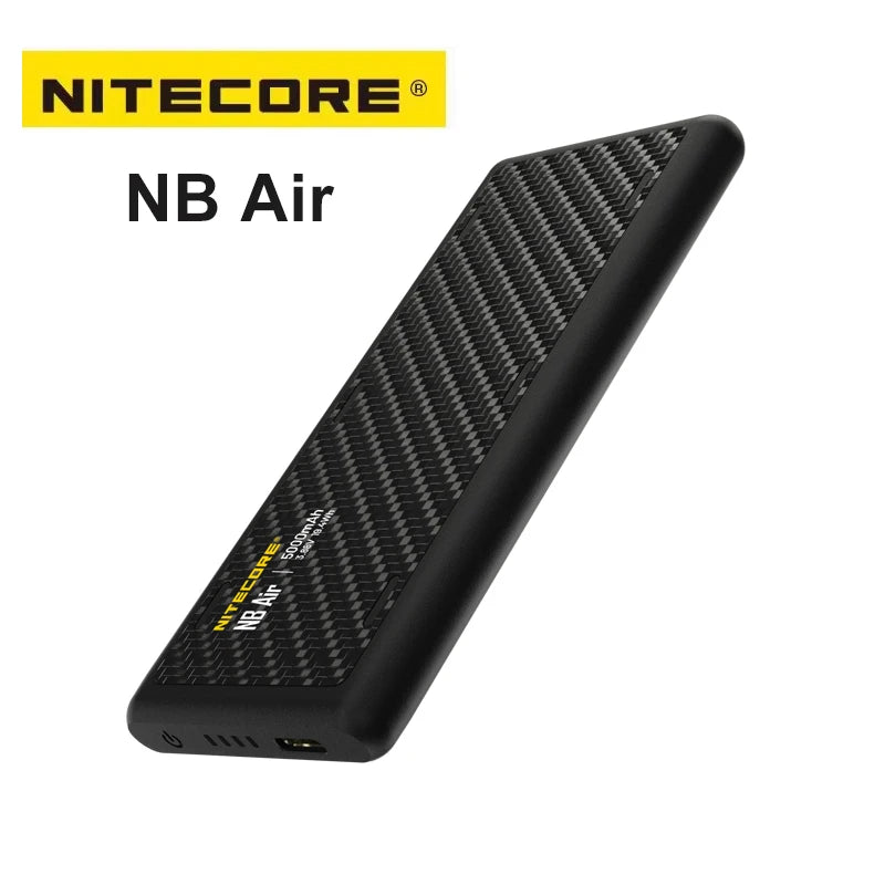 NITECORE NB Air Power Bank 5000mAh Mobile Powerbank IPX7 Waterproof  18W USB-C Fast Charge PD QC3.0 Output For SmartPhone