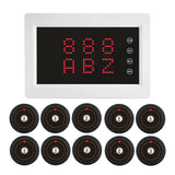 BYHUBYENG Wireless Calling System Restaurant Pager System Display + Calling Buttons for Restaurant Nursing Home Clinic Caregiver