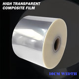 16cm high transparent composite film plastic film BOPP+CPP fully automatic packaging machine packaging roll film