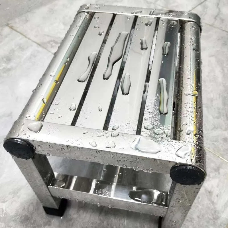 Simple Stainless Steel Stool Multi Functional Furniture Shoe Changing Stools Bath Footstool Portable Fishing Bench 걸상