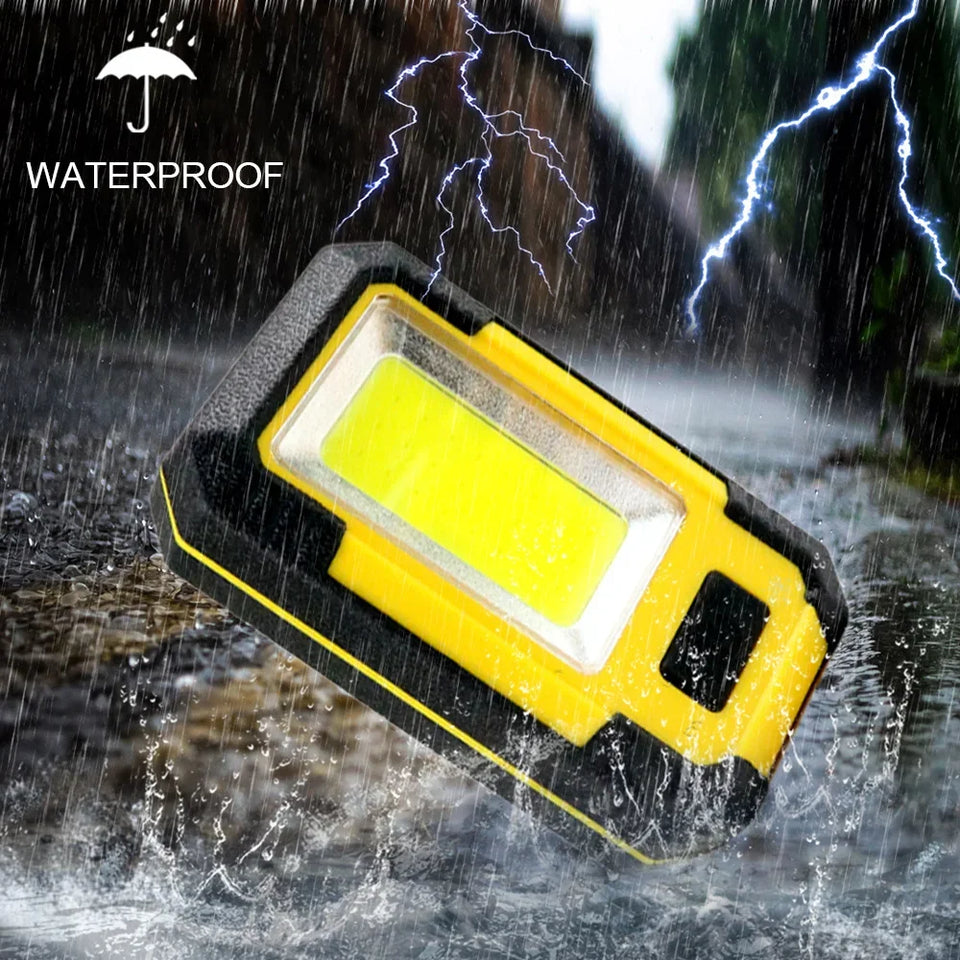 1-5PC COB Worklight USB Rechargeable LED Flashlight Power Bank 18650 Portable Camping Lamp with Magnet Waterproof Lantern 4000mA